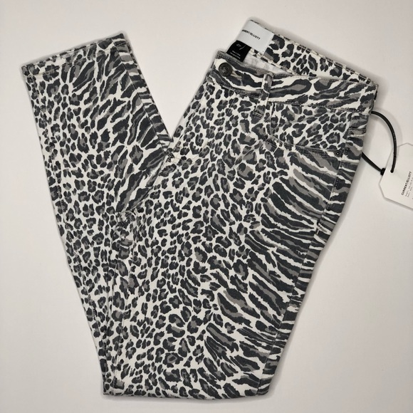 Current/Elliott Leopard Stiletto Ankle Skinny Jean - Picture 7 of 8